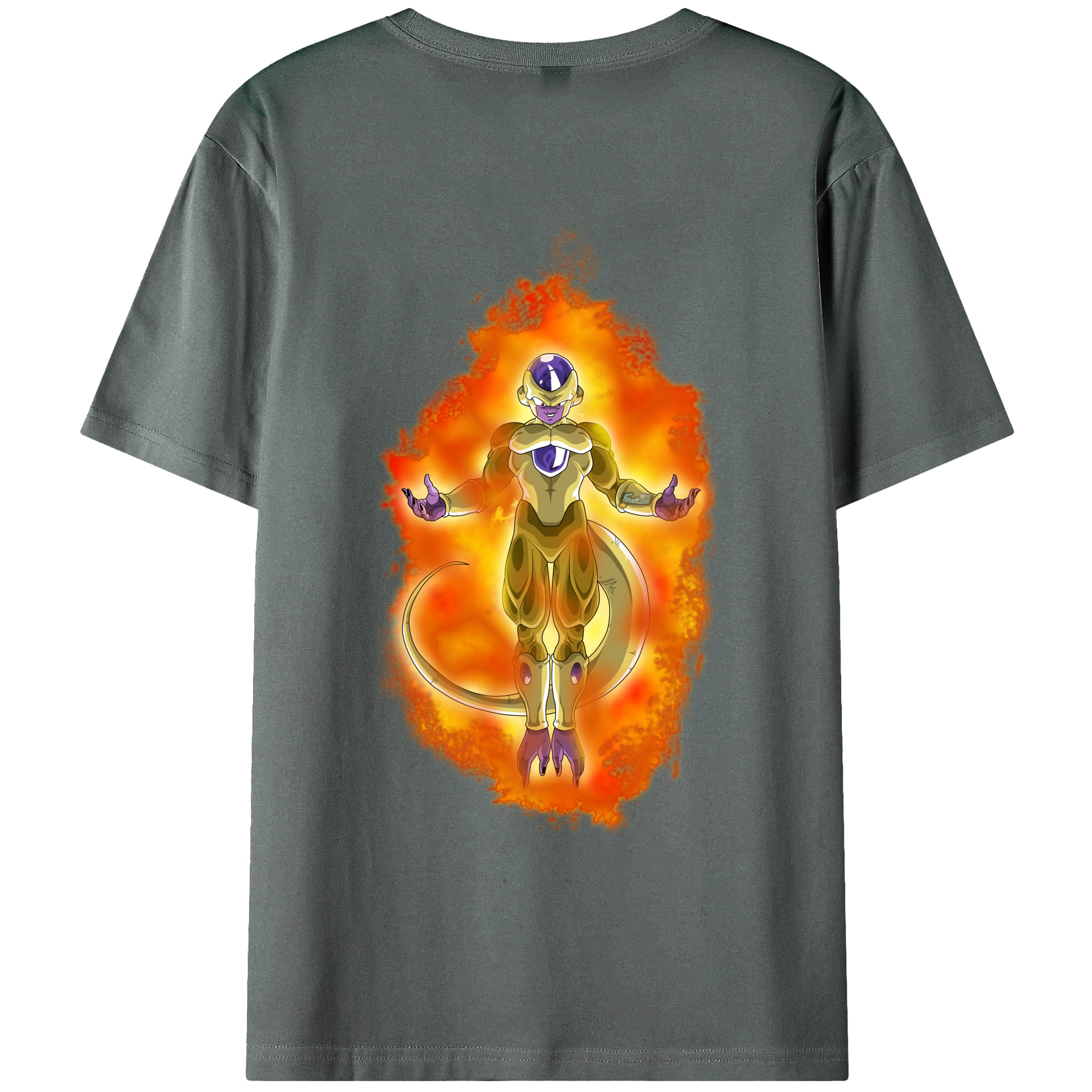 （画像用） ドラゴンボール フリーザ DRAGON BALL Frieza 綿100％ メンズ半袖Tシャツ（バックプリント） 通気性